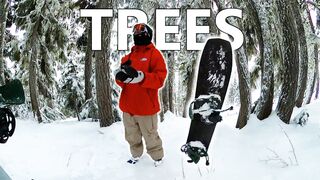Feeling Good Snowboarding in the Trees