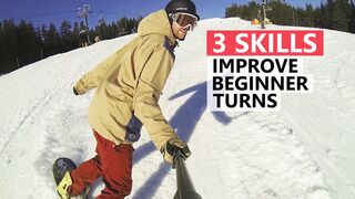 3 Skills to Improve Beginner Snowboard Turns