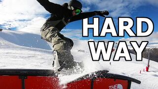 Learning Snowboard Tricks THE HARD WAY