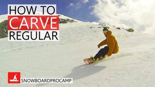 How to Carve on a Snowboard Regular - How to Snowboard