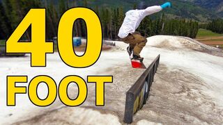 Conquering a 40ft Rail - Snowboard Trick Tips