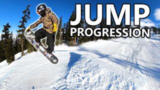 Snowboard Jump Progression in the Terrain Park