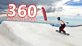 Backside 360 w/ Mute Grab Snowboard Trick Session