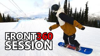 Frontside 360 Snowboard Session with Tips