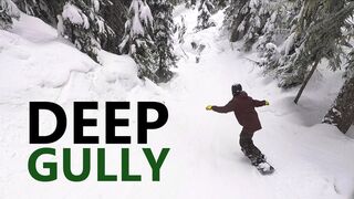 Deep Gully Snowboarding at Timberline
