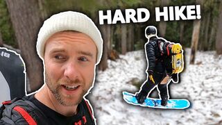 The Hardest Snowboard Hike Yet!