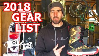 TJ's Snowboard Gear List for 2017/2018