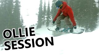 FIRST OLLIE SNOWBOARDING SESSION