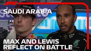 Max Verstappen and Lewis Hamilton's Post-Race Interviews | 2021 Saudi Arabian Grand Prix