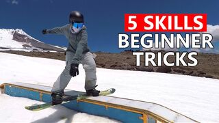 5 Skills for Beginner Snowboard Tricks