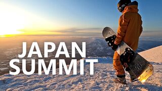 Epic Big Mountain Snowboarding Summit in Japan