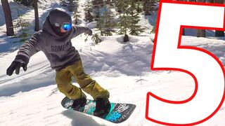 5 Snowboard Tricks in the Spring Terrain Park