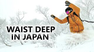 Japan Waist Deep Powder Snowboarding