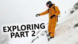 Drop Session into Powder - Snowboard Exploring (Part 2)