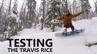 Testing the Travis Rice Pro Model Snowboard