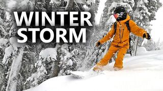 Winter Storm Hits Whistler - Snowboarding Vlog