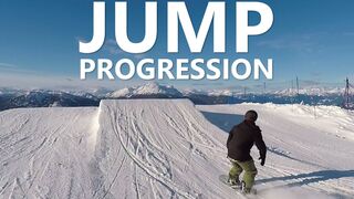 Beginner Snowboard Jump Progression with Doug