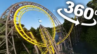 360 Video | Loch Ness & Alpengeister VR Coaster @ Busch Gardens Williamsburg Amusement Park