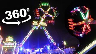 360 Video | Sky Spinning Night Ride 360° FEAR OF HEIGHTS