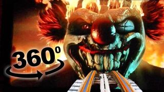 360 Video of Pennywise Clown CarneEvil VR Roller Coaster 4K
