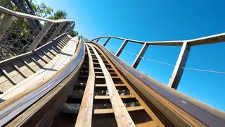 Prowler Roller Coaster! Front Seat View! 4K POV Worlds of Fun Amusement Park