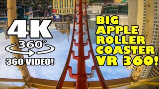 Big Apple Roller Coaster VR 360 Virtual Reality POV Las Vegas Manhattan Express NYNY Hotel Casino
