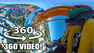 VR 360 Talon Roller Coaster 360 Degree POV Dorney Park