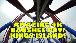 INCREDIBLE 4K Roller Coaster Footage of Banshee at Kings Island Ohio