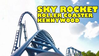 Sky Rocket Roller Coaster Front Seat POV View 60FPS Kennywood Amusement Park #rollercoaster