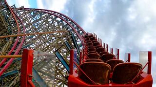 Texas Giant Roller Coaster! Back Seat View! Six Flags Over Texas 4K POV