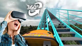 360° FEAR OF HEIGHTS! Attack on Titan Roller Coaster VR Experience