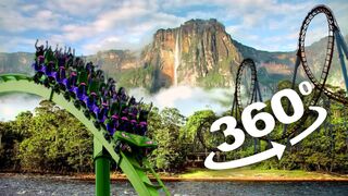 360 VIDEO | Epic Jungle VR Roller Coaster Ride
