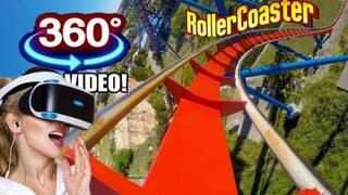 360 Video | Great American VR Roller Coaster Ride Realidad Virtual