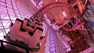 Canyon Blaster Roller Coaster! Adventuredome Las Vegas! Back Seat POV!
