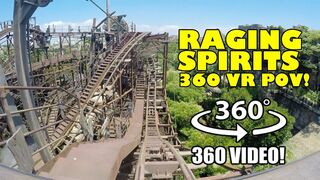 Raging Spirits 360 VR Roller Coaster On RIde POV Tokyo DisneySea Disneyland Japan #rollercoaster