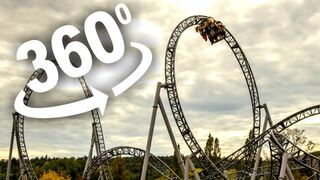 360° Video | KARACHO 360 Roller Coaster Ride (Amusement Park TRIPSDRILL Germany)