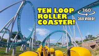 Altair 10 Loop Roller Coaster VR 360 POV Cinecitta World Italy #rollercoaster #rollercosterpov