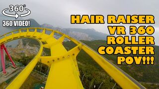 Hair Raiser 360 VR Roller Coaster POV Ocean Park Hong Kong