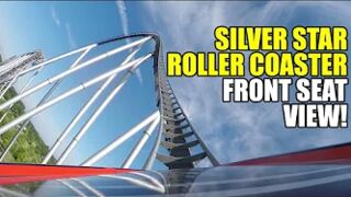 Silver Star Roller Coaster Front Seat POV 60FPS Europa Park Germany