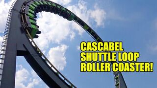 Cascabel Shuttle Loop Roller Coaster Front Seat POV 60FPS La Feria Mexico