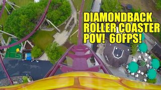 Diamondback Roller Coaster POV 60FPS Front Seat View Kings Island Ohio
