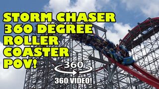 Storm Chaser Roller Coaster 360 Degree POV Kentucky Kingdom