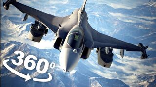 360 VR VIDEO | Ace Combat 7 - Mission 1 Epic Jet Flight