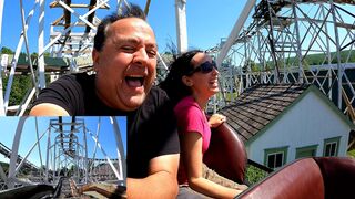 Riding Leap The Dips! World's Oldest Roller Coaster! Back Seat Ride! Lakemont Park
