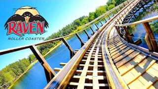 Riding The Raven Roller Coaster! 4K POV - Holiday World Theme Park