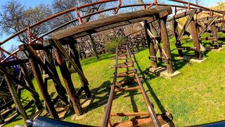 Runaway Mine Train Roller Coaster POV 4K Six Flags Over Texas