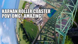 OMG! Karnan Roller Coaster POV! AMAZING!!! Hansa Park Germany 2016