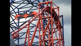 Batman And Robin: The Chiller - Defunct Roller Coaster POV - Six Flags Great Adventure