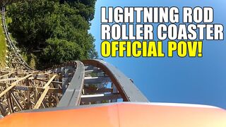 AWESOME! Lightning Rod Roller Coaster Official POV Dollywood Theme Park