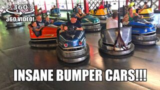 INSANE Bumper Cars! 360 Degree POV Knoebels Amusement Park Pennsylvania - Filmed w/ Giroptic 360